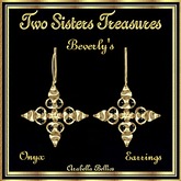 TST - BEVERLY'S ONYX EARRINGS YG