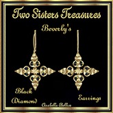 TST - BEVERLY'S BLACK DIAMOND EARRINGS YG