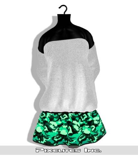 ::PL:: Lazy Dress Camo - White Blurr
