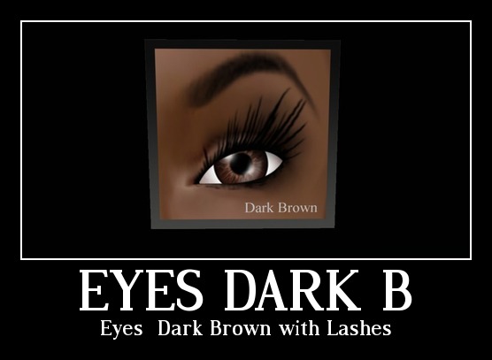 Eyes - Dark Brown with Lashes