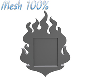 T-3D Creation [Fire Frame] MESH - Full Perm