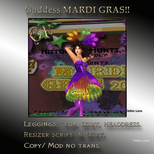 Second Life Marketplace Goddess Mardi Gras PROMO