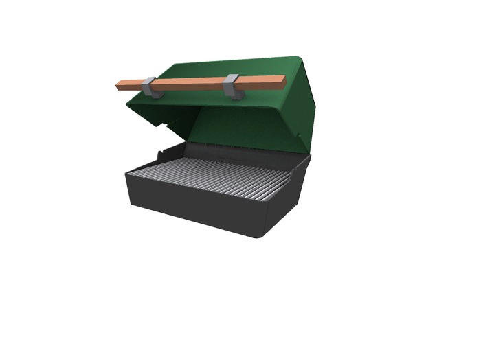 Small Portable BBQ Mesh Full Perm
