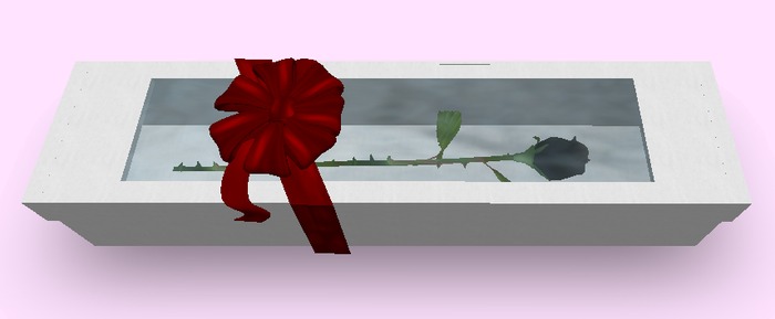 Gift Box with Long Stem Rose (Black)