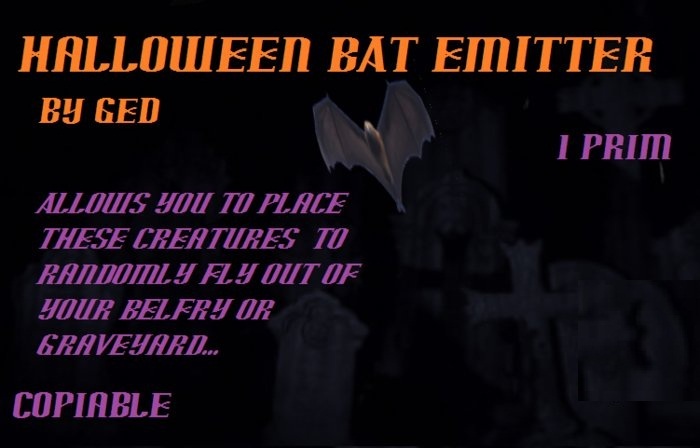 Halloween Bat Emitter (boxed)