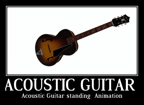 Acoustic Guitar (standing) + Animation