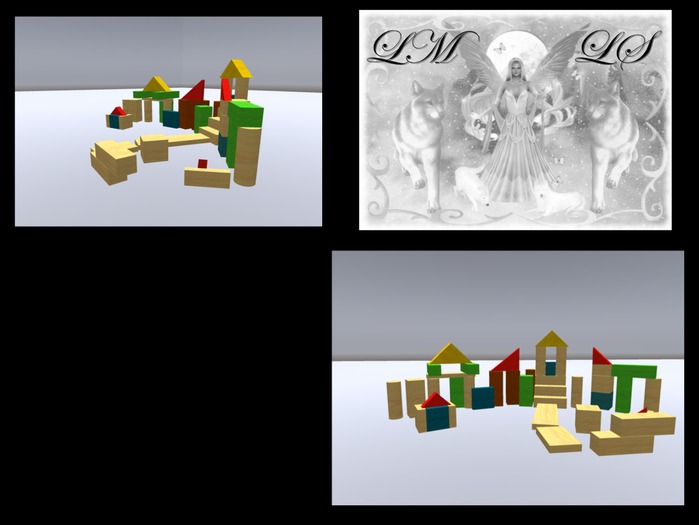 decorative wooden blocks 1 (Valentine's Day promo)