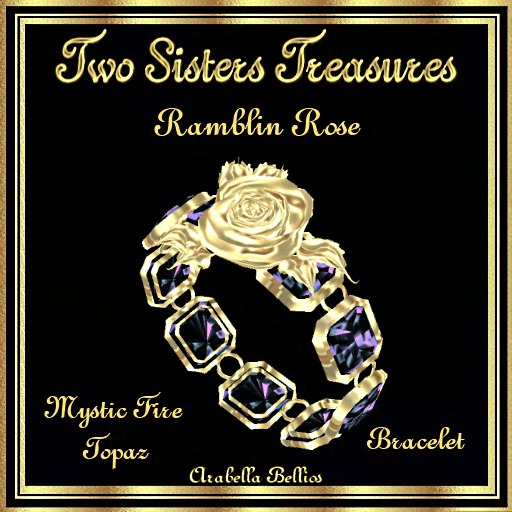 TST - RAMBLIN ROSE MYSTIC FIRE TOPAZ BRACELET YG