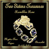 TST - RAMBLIN ROSE MYSTIC FIRE TOPAZ BRACELET YG