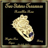 TST - RAMBLIN ROSE MYSTIC FIRE TOPAZ RING YG