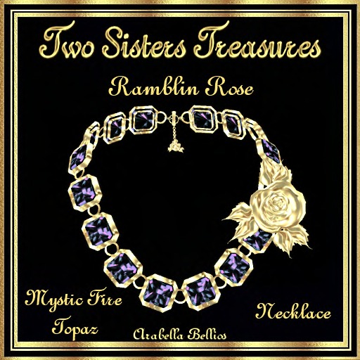 TST - RAMBLIN ROSE MYSTIC FIRE TOPAZ NECKLACE YG