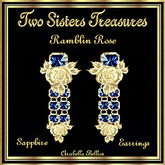 TST - RAMBLIN ROSE SAPPHIRE EARRINGS YG