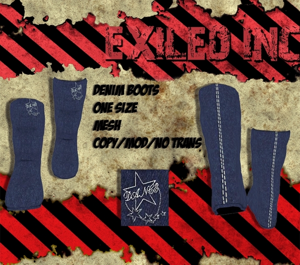 [Exiled Inc.] Boots Denim Box