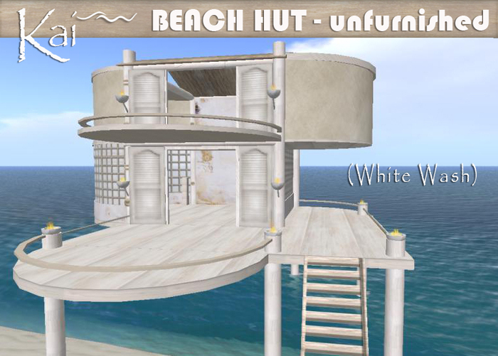 KAI - Beach Hut UN Furnished- (White wash) - COPY - boxed