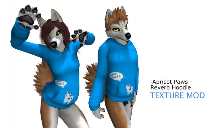 [Imp] ApricotPaws ReverbHoodie Blue Chibi Husky Retexture Pack
