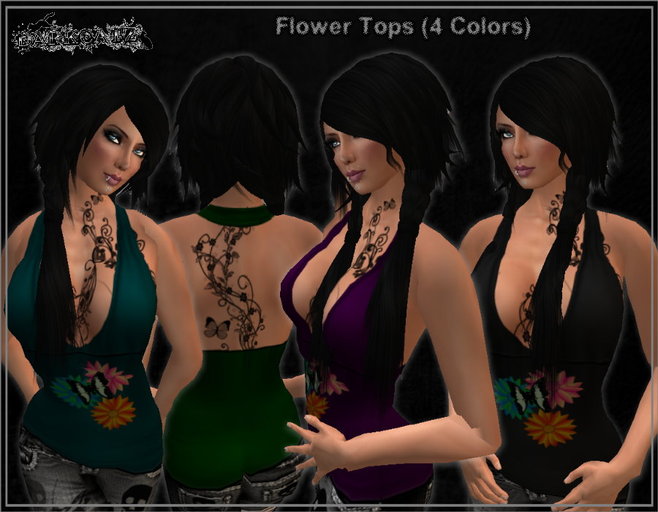 ::DarKCatZ:: Flower Tops (4 Colors)