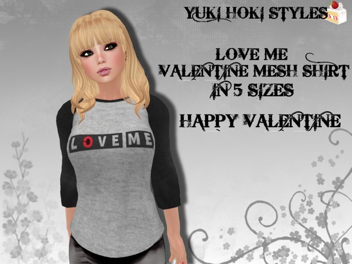 YHS LOVE ME Valentine Mesh Shirt Female