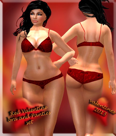 Red Bra & panties Set