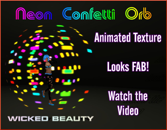 Neon Confetti Orb