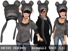 DEMO Kawaii Hat Light Grey - Mesh