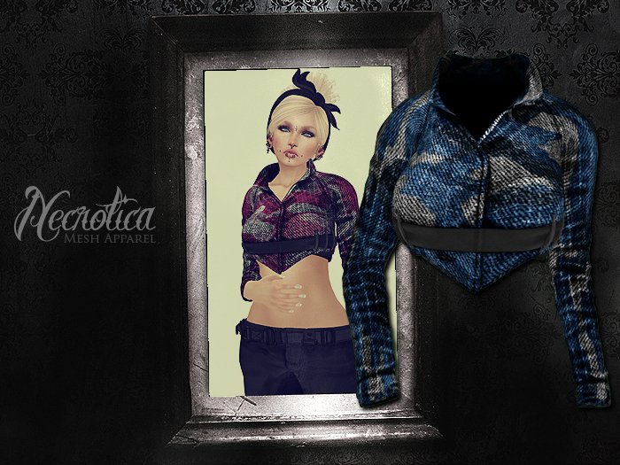 {N} - Mini Jacket (Camo Blue)