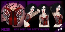 ^v^DRBC^v^ Hell Bent Fire Bettie Bustier