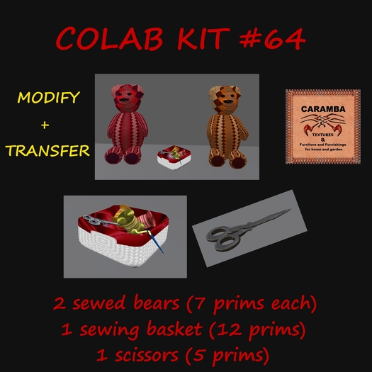 Caramba - Colab Kit #64 - Sewed Bears