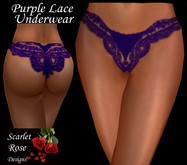 S.R.D. PURPLE LACE UNDERWEAR