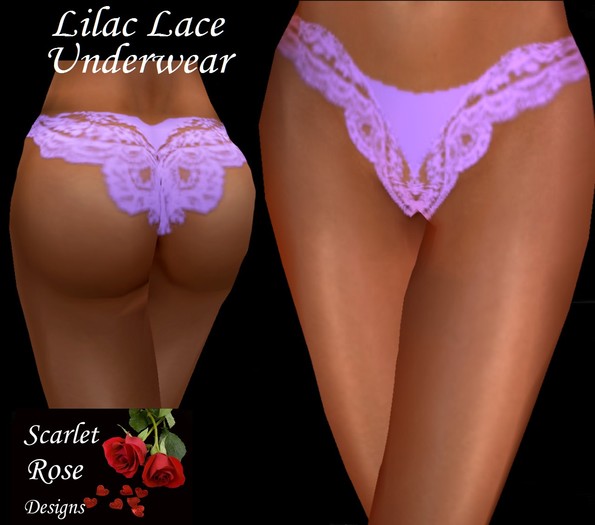 S.R.D. LILAC LACE UNDERWEAR