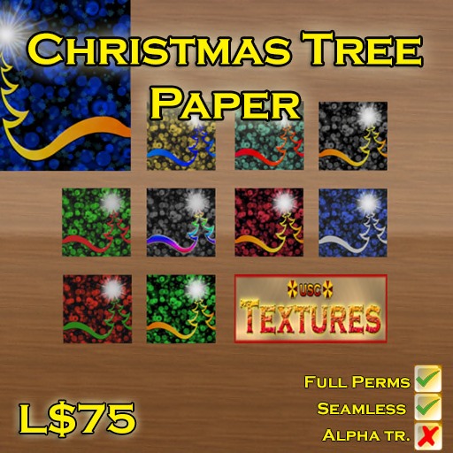USC Textures - Christmas Tree Paper 
