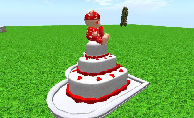 Valentins-Cake together