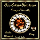 TST - RINGS OF ETERNITY AMBER DIAMOND RING YG