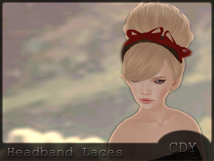 CDY [Headband] Laces(red)