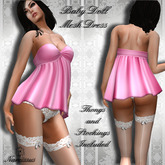 ~Narcissus~Baby Doll Mesh Dress Pink