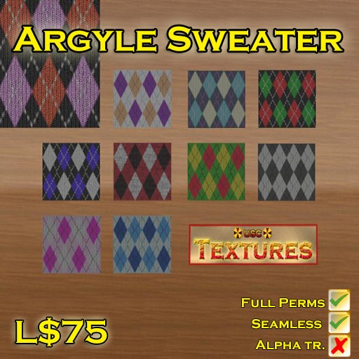 USC Textures - Argyle Sweaters 