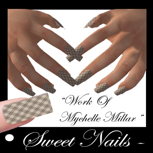 Long Nails 17 beige Chess Collection