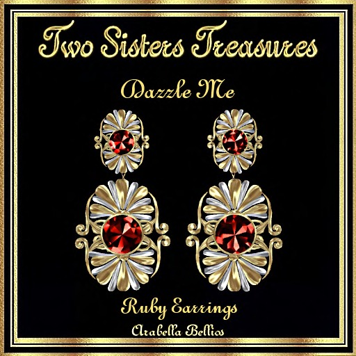 TST - DAZZLE ME DAZZLE ME RUBY EARRINGS YG
