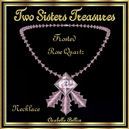 TST - FROSTED ROSE QUARTZ NECKLACE SILVER