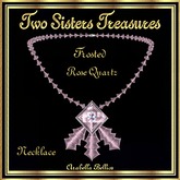 TST - FROSTED ROSE QUARTZ NECKLACE SILVER