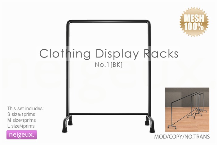:neigeux: Clothing Display Racks No.1(BK)