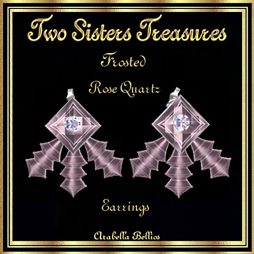 TST - FROSTED ROSE QUARTZ EARRINGS SILVER