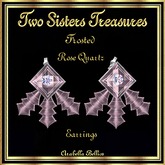 TST - FROSTED ROSE QUARTZ EARRINGS SILVER