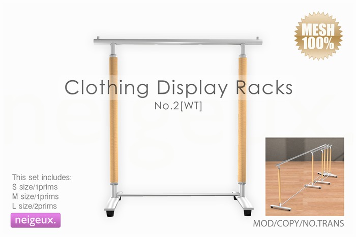 :neigeux: Clothing Display Racks No.2(WT)