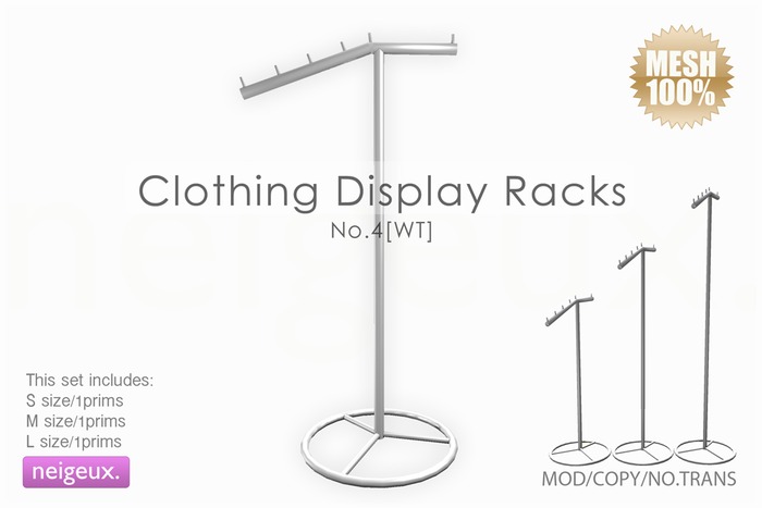 :neigeux: Clothing Display Racks No.4[WT]