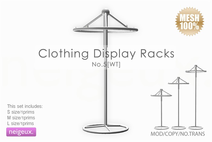 :neigeux: Clothing Display Racks No.5[WT]