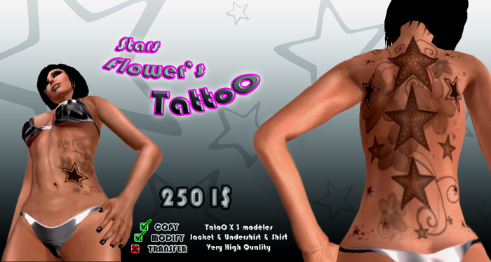 * Stars Flowers TattoO *