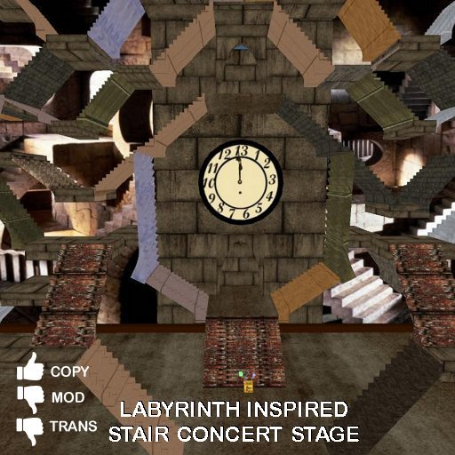 LABYRINTH INSPRIRED STAIRS STAGE