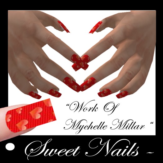Long Nails 12 colored Romantic Collection