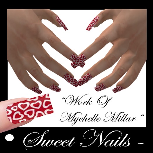 Long Nails 14 colored Romantic Collection