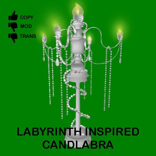 LABYRINTH INSPIRED CANDLABRA